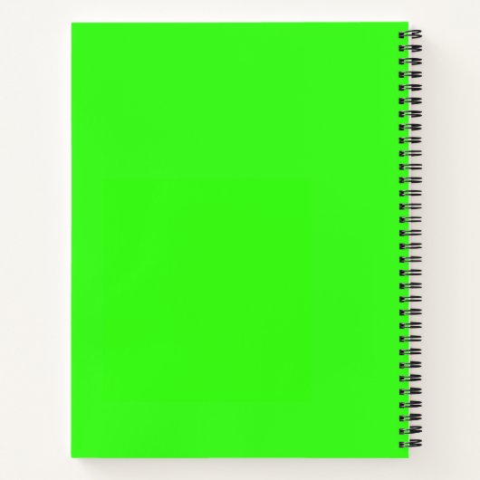 Neon Green Solid Color Notizblock (Rückseite)