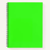 Neon Green Solid Color Notizblock (Vorderseite)