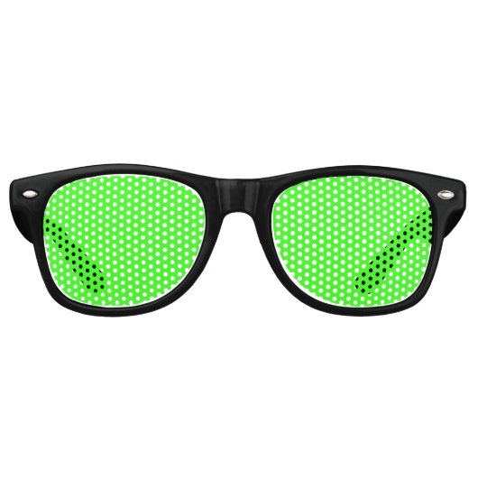 Neon Green Solid Color Partybrille (Vorderseite)