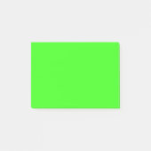 Neon Green Solid Color Post-it Klebezettel (Vorderseite)