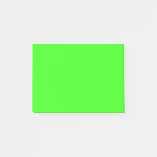 Neon Green Solid Color Post-it Klebezettel (Vorderseite)