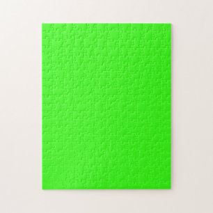 Neon Green Solid Color Puzzle