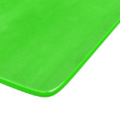 Neon Green Solid Color Schneidebrett (Ecke)