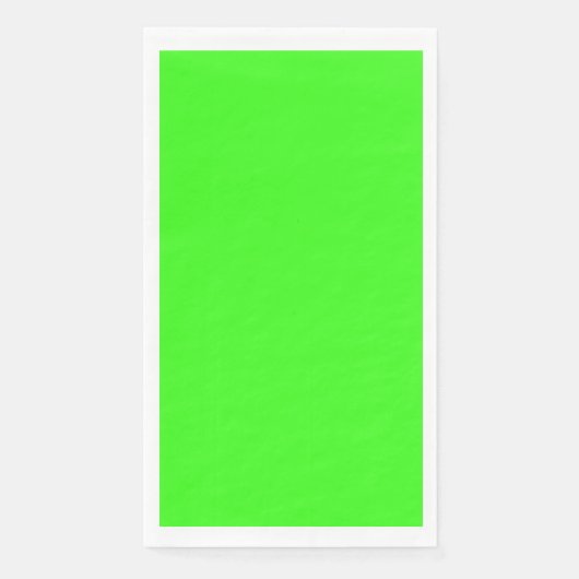 Neon Green Solid Color Serviette (Vorderseite)
