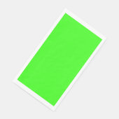 Neon Green Solid Color Serviette (Ecke)