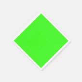 Neon Green Solid Color Serviette (Ecke)