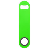Neon Green Solid Color Speed Flaschenöffner (Rückseite)