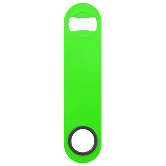 Neon Green Solid Color Speed Flaschenöffner (Vorderseite)