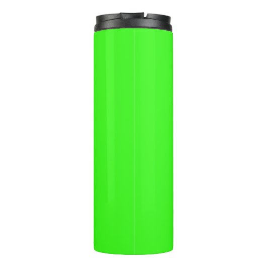 Neon Green Solid Color Thermosbecher (Rückseite)