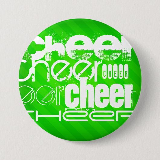 Neon Green Stripes Button (Vorderseite)