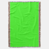 Neon Green Throw Blanket Decke (Vorderseite Vertikal)