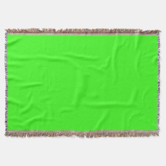 Neon Green Throw Blanket Decke (Vorderseite)