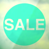 Neon Green Transparency Window Sale Sign Sticker (Blatt 3)