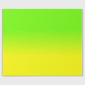 Neon Green und Neon Yellow Ombré Farbtafel Geschenkpapier (Flach)