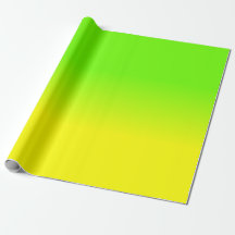 Neon Green und Neon Yellow Ombré Farbtafel