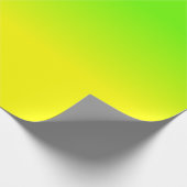 Neon Green und Neon Yellow Ombré Farbtafel Geschenkpapier (Ecke)