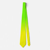 Neon Green und Neon Yellow Ombré Farbtafel Krawatte (Vorderseite)