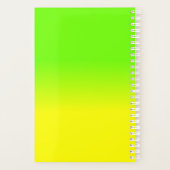 Neon Green und Neon Yellow Ombré Farbtafel Planer (Rückseite)