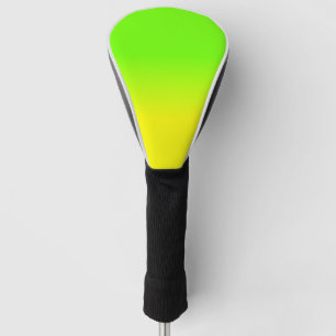 Neon Green und Neon Yellow Ombré Farbton Golf Headcover