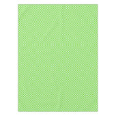 Neon Green und White Gingham Checkered Tischdecke (Vorderseite)