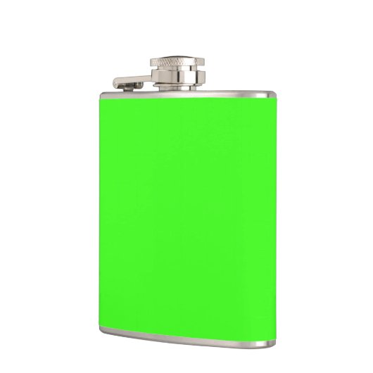 Neon Green Vinyl Flask - Anpassbar Flachmann (Links)