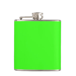 Neon Green Vinyl Flask - Anpassbar Flachmann