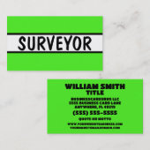 Neon Green Visitenkarte (Vorne/Hinten)