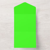 Neon Green Wedding All-in-One Einladung - Anpassen (Innen)