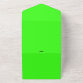 Neon Green Wedding All-in-One Einladung - Anpassen (Außenbereich)