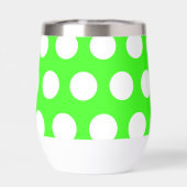 Neon Green White Large Polka Dots (Rückseite)