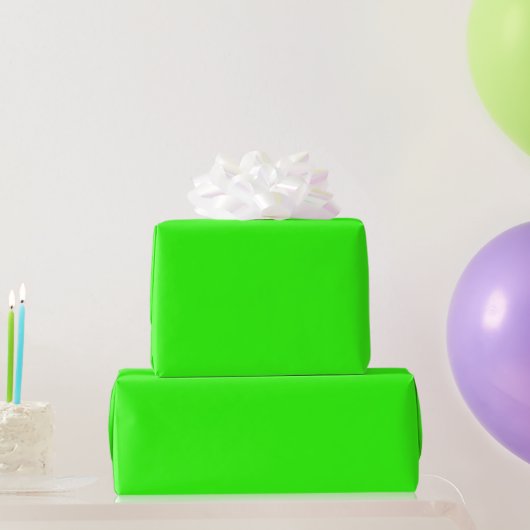 Neon Green Wrapping Paper Geschenkpapier (Partygeschenke)