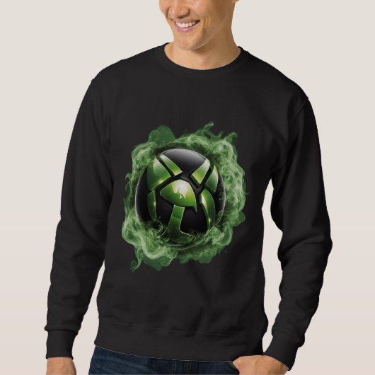 Neon Green Xbox Smoke: Exklusives 8-K-T - Shirt-De Sweatshirt (Vorderseite)