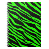 Neon Green Zebra Striping Notizblock (Vorderseite)