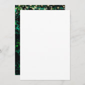 Neon Greenery Green Wall Lasst uns Party Einladung (Vorne/Hinten)