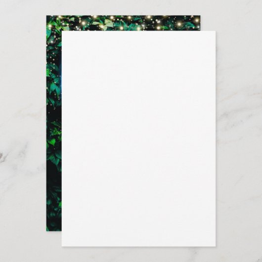 Neon Greenery Green Wall Lasst uns Party Einladung (Vorne/Hinten)