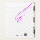 Neon Grid Break Art | Isometric Grid with Pink Acc Planer (Rückseite)