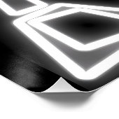Neon Grid Runner Poster (Ecke)