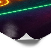 Neon Grizzly Poster (Ecke)