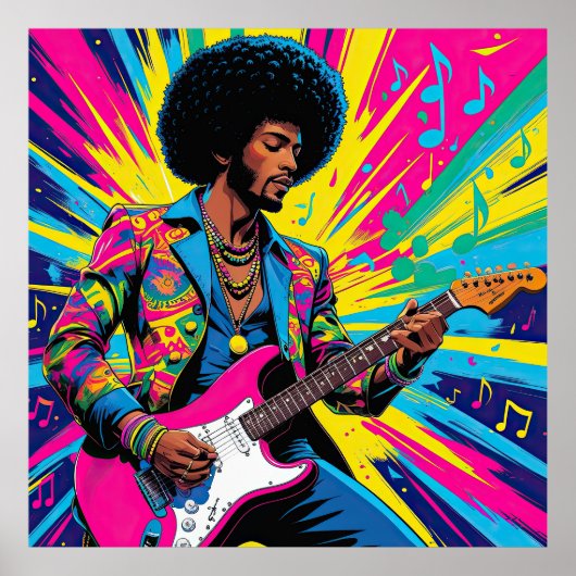 Neon Groove Collective – Psykedelisk Konst & Musik Poster (Vorne)