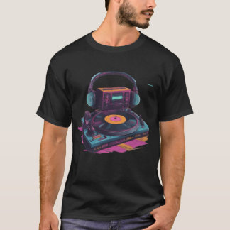 Neon Groove Retro DJ Vibes Kollektion lustig T-Shirt