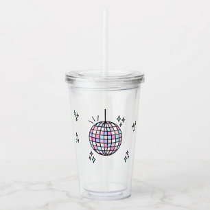 Neon Groovy Disco Acryltrinkbecher