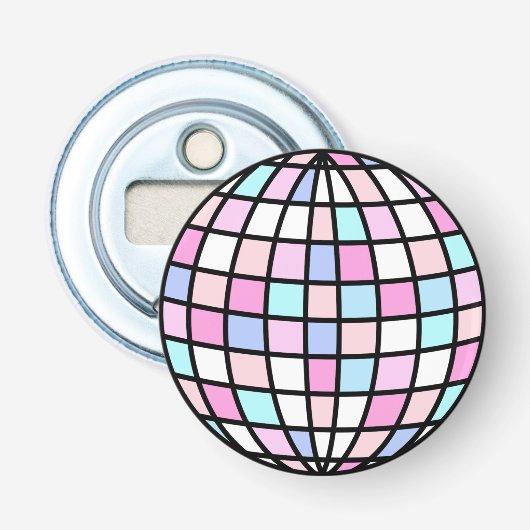 Neon Groovy Disco Flaschenöffner (Vorderseite)