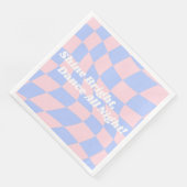 Neon Groovy Disco Geburtstag Serviette (Ecke)