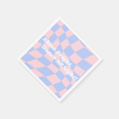 Neon Groovy Disco Geburtstag Serviette (Ecke)