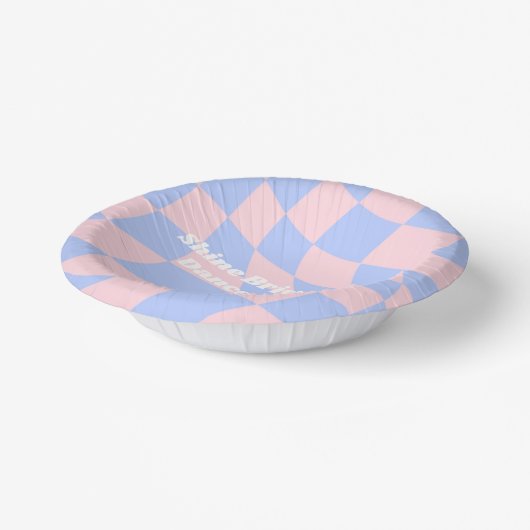 Neon Groovy Disco Pappteller (Gewinkelt)