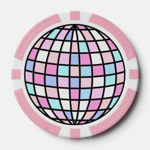 Neon Groovy Disco Pokerchips