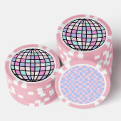 Neon Groovy Disco Pokerchips (Stapel)