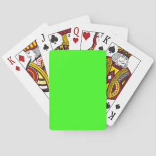 Neon Grün Klassisch Spielkarten