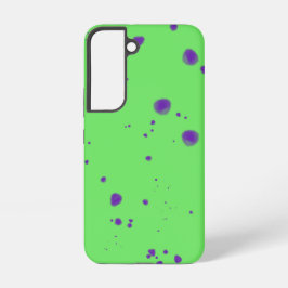 Neon Grün Lila Flecken Samsung Galaxy Hülle