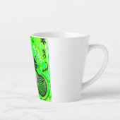 Neon Grün Schwarz Katze Milchtasse (Rechts)